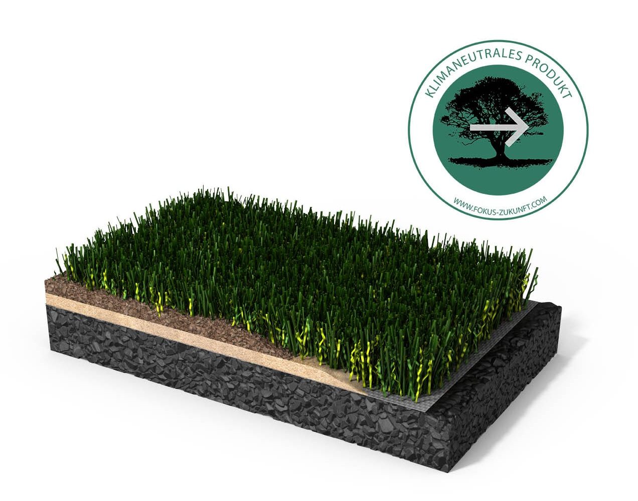 LigaTurf Cross GZzero zertifiziert von Fokus Zukunft
